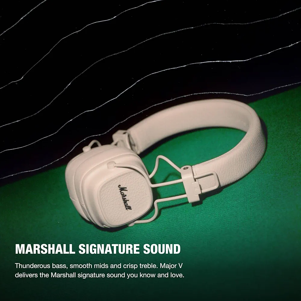 Amazon.co.jp: Marshall ワイヤレスオンイヤーヘッドホン Major V