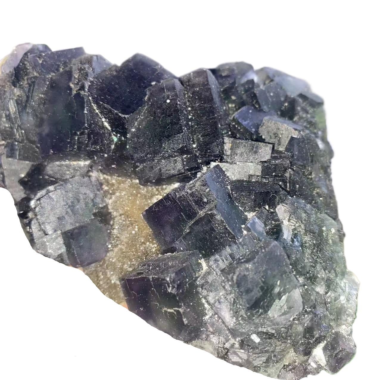 1pc 260-290g Fluorite Sparkling Cluster Gemstone Room Decoration Gift