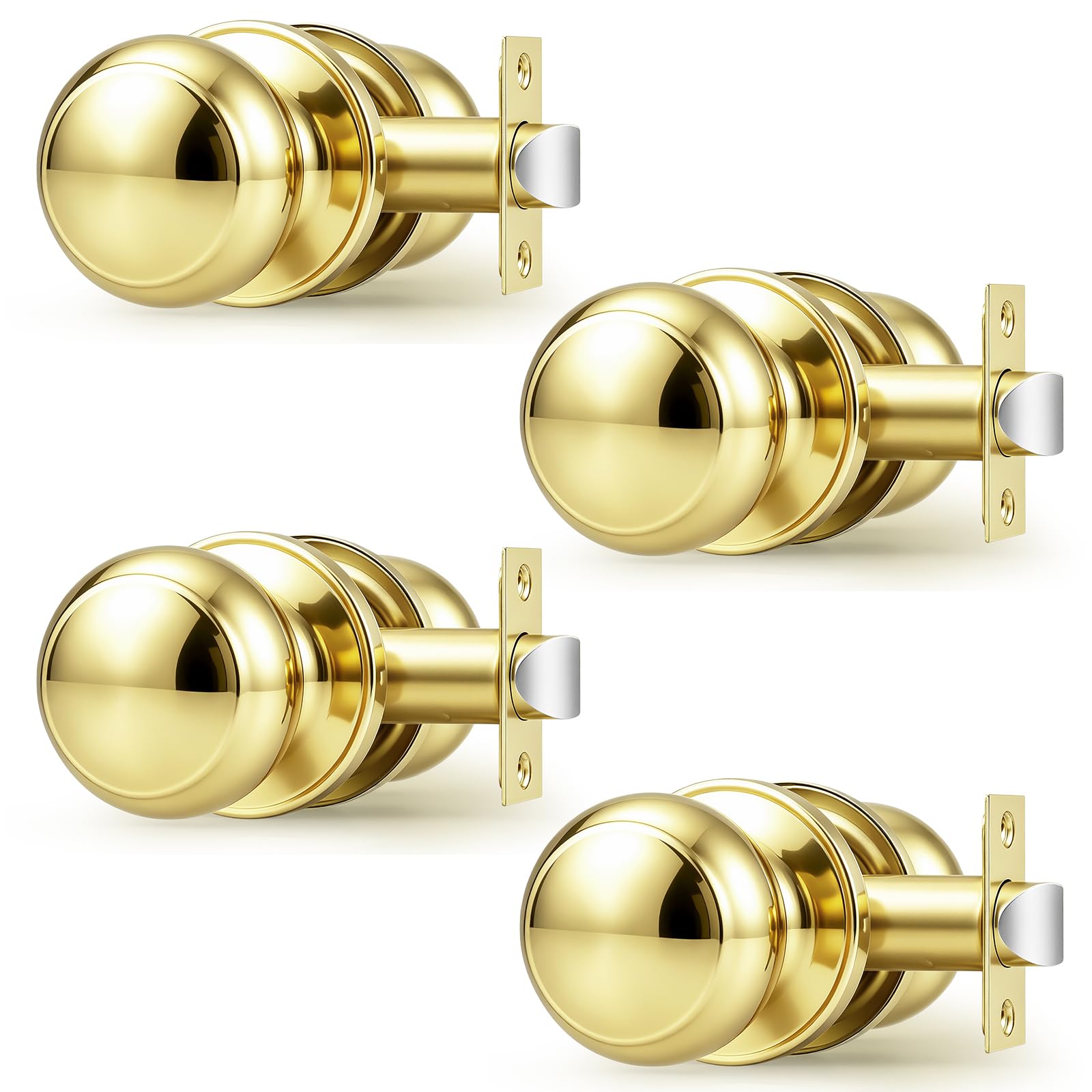 Probrico Matte Black Door Knobs - 10 Pack -9