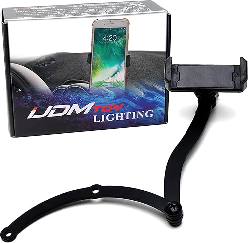 iJDMTOY Kit de soporte de montaje GPS para teléfono inteligente con tacómetro compatible con Mini Cooper Gen2 R55 R56 R60 R61 (giratorio de 360