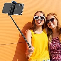 Vista 7 de ATUMTEK Selfie Stick Tripod, 3-in-1 Extendable Aluminum Phone Tripod with Detachable Bluetooth Remote, Compatible with iPhone