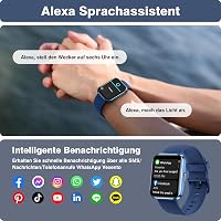 Fitpolo Okosóra Telefonhívás Funkcióval - 110+ Sportmód, 1.8" HD Érintőkijelző, Alexa, Pulzusmérő, Alvásfigyelő, IP68 Vízálló Fitness Tracke 4