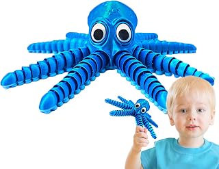 Juguete De Pulpo para Bebé - Animal Anti estrés,Pulpo Antiestrés con Articulaciones Móviles para Decoración De En Espacios Infantiles