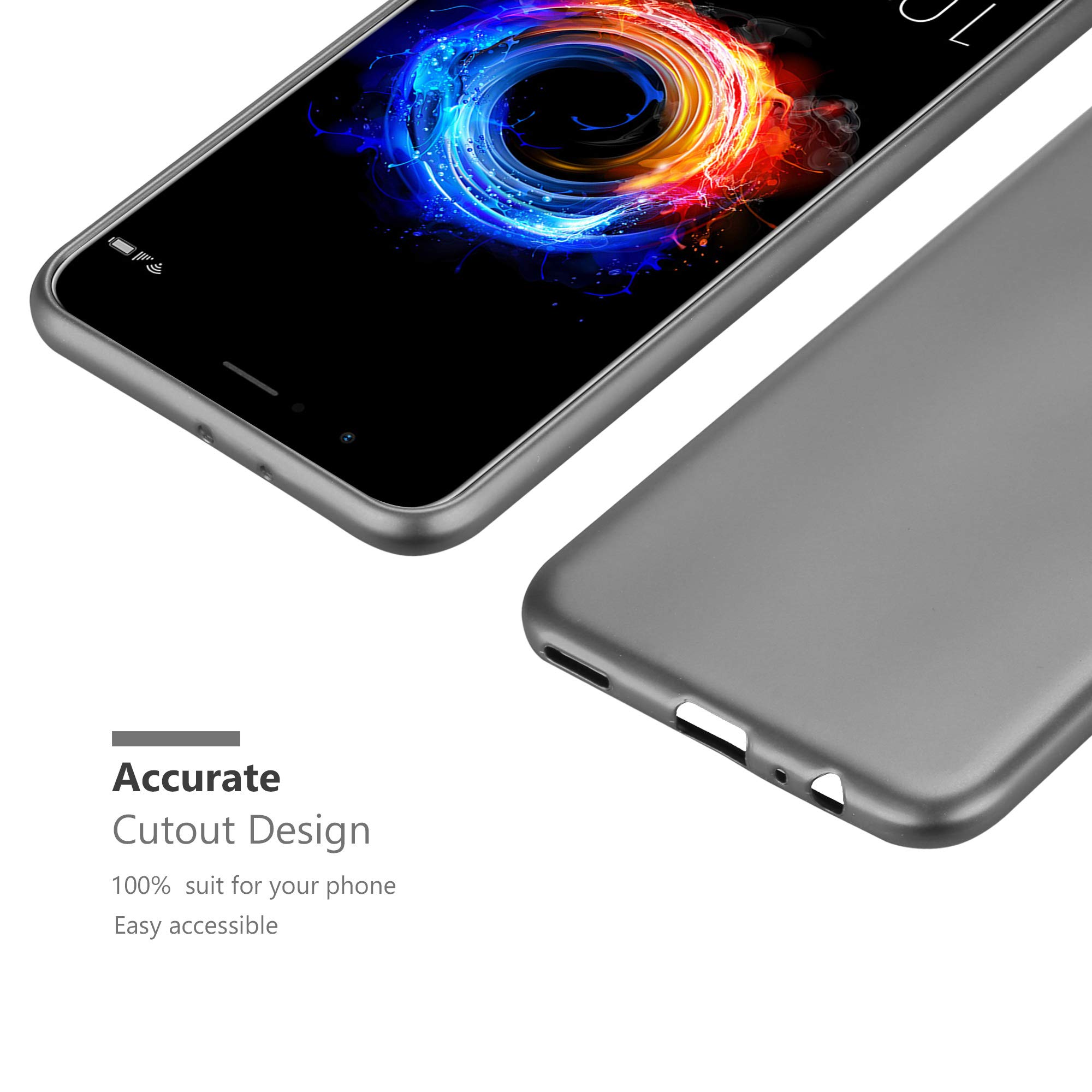 Cadorabo - Custodia Per Honor 8 In Oro Rosa Metallo - Rigida Cover