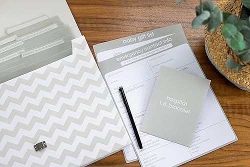 Miniatura 8 de Pearhead Organizador de documentos de bebé, maletín para almacenar registros del bebé, es un gran regalo para los nuevos padres o adición al