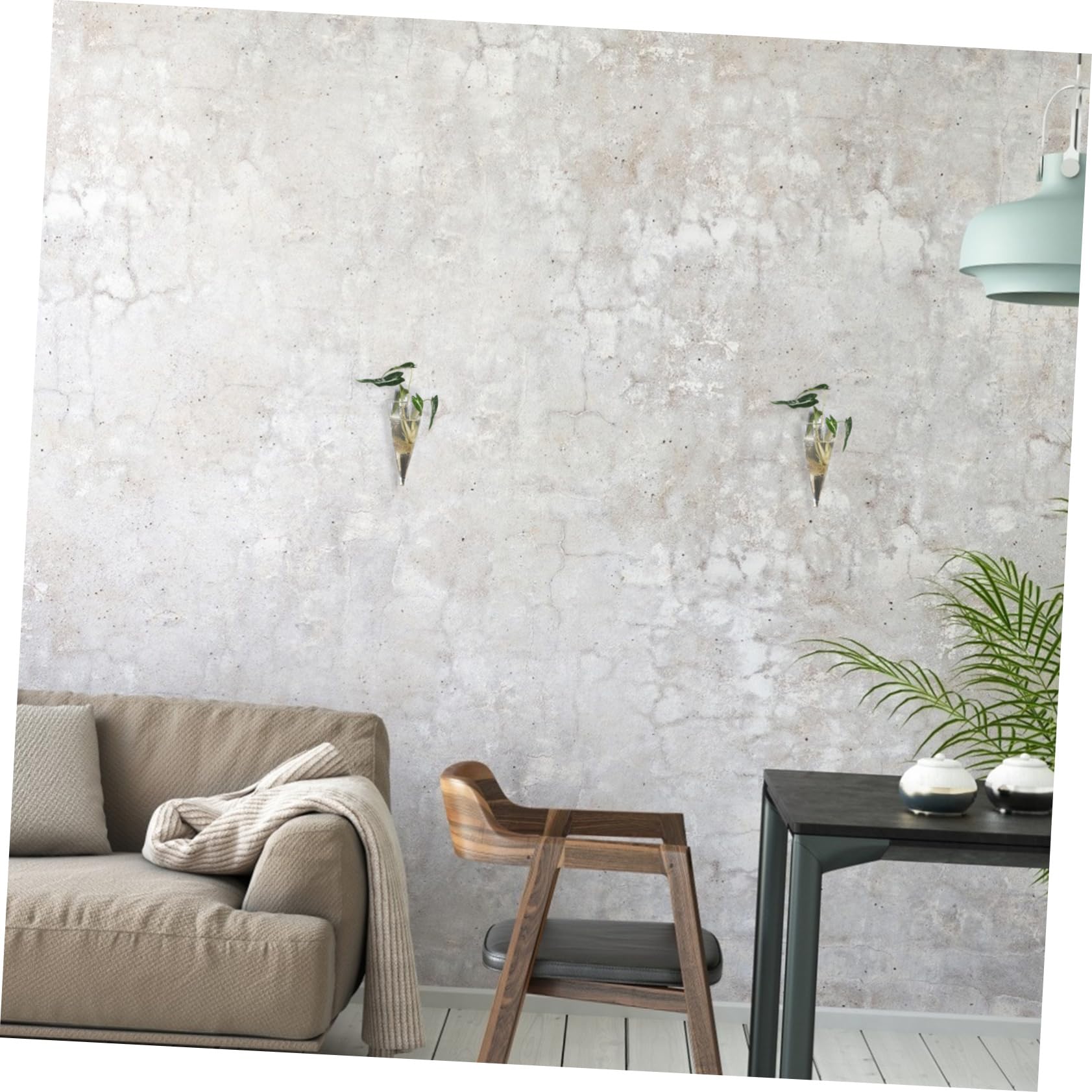 MAGICLULU 5 Ensembles Vase Mural De Jardin À Suspendre Mur Vase De Propagation Support pour Plantes Décoration D'Intérieur Fausses Plantes Suspension Murale 2 pièces * 5