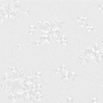 TANONE White Peel and Stick Wallpaper 17.7" X 236" White Embossed Floral Contact Paper Self Adhesive Removable Textured Wallpaper Vinyl Thicken Wall Paper for Wall Furniture Cabinet Drawer Dresser