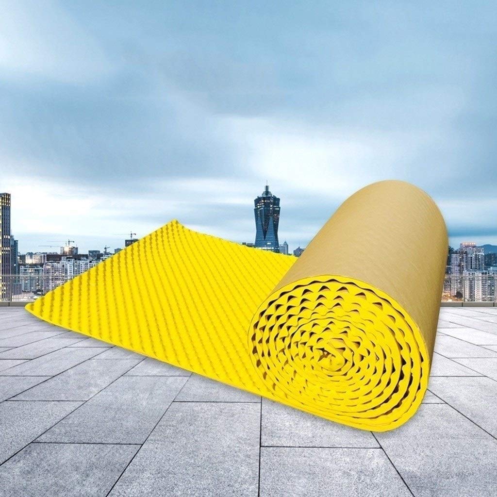 Pannelli acustici, Cotone fonoassorbente Portatile Giallo, Adesivi murali Decorativi per l'aula della Scuola Materna Autoadesivi per la prevenzione del Fuoco