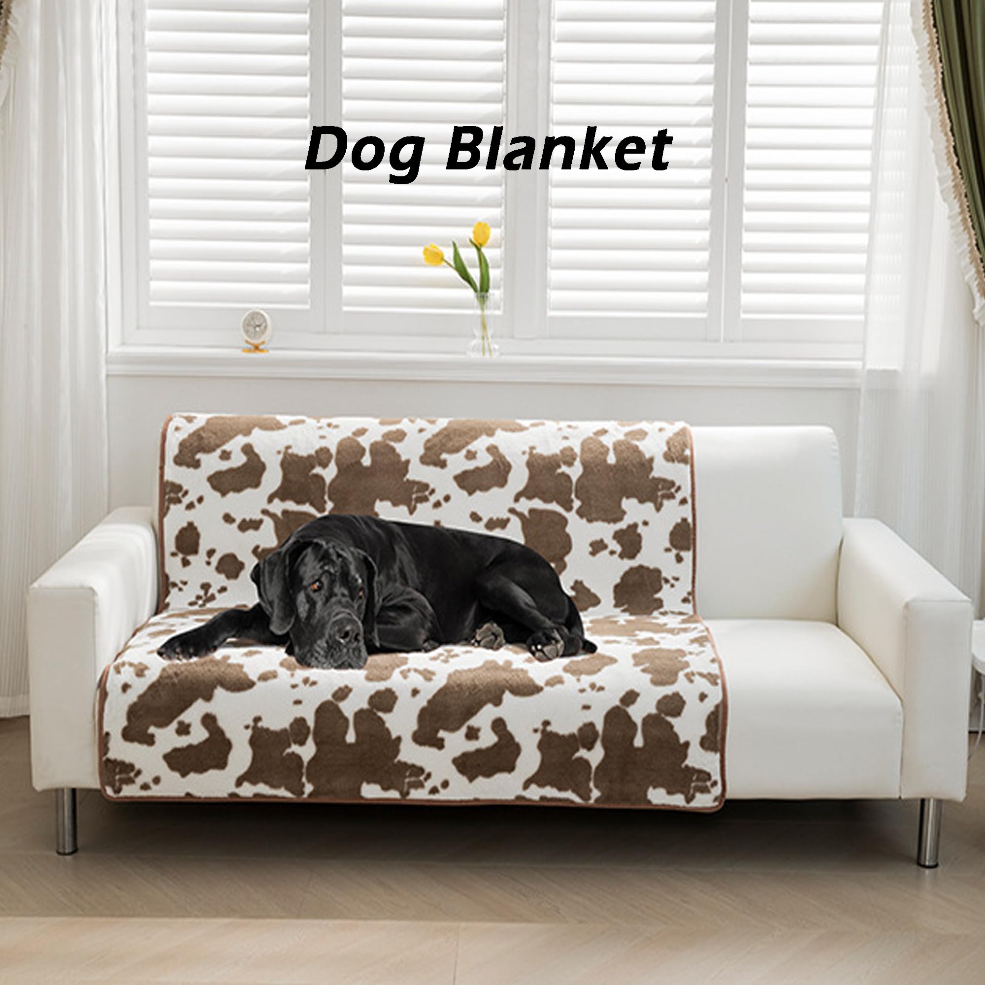 Paquete de 2 mantas grandes para cama de perro, manta calmante para gatos, manta suave para perros y gatos, lavable a máquina, manta para mascotas (2 unidades, 150 x 90 cm)