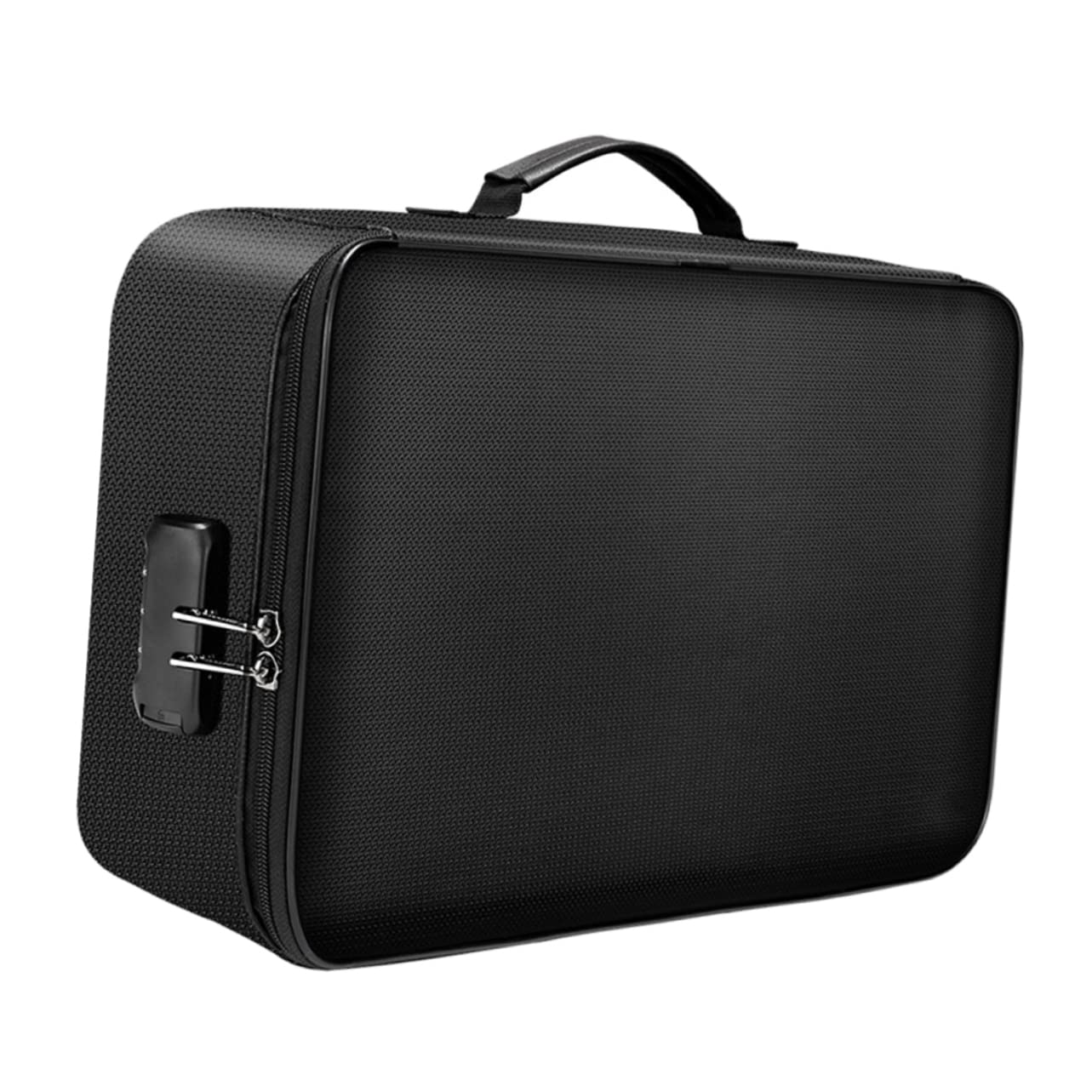 Bolsa Ignífuga para Documentos Negra, Portátil Cremallera