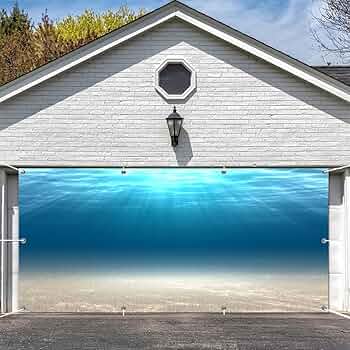 ☆ Creative Garage　SeaSide Amazon.com: XMJJKUF Under The Sea Garage Door Decorations