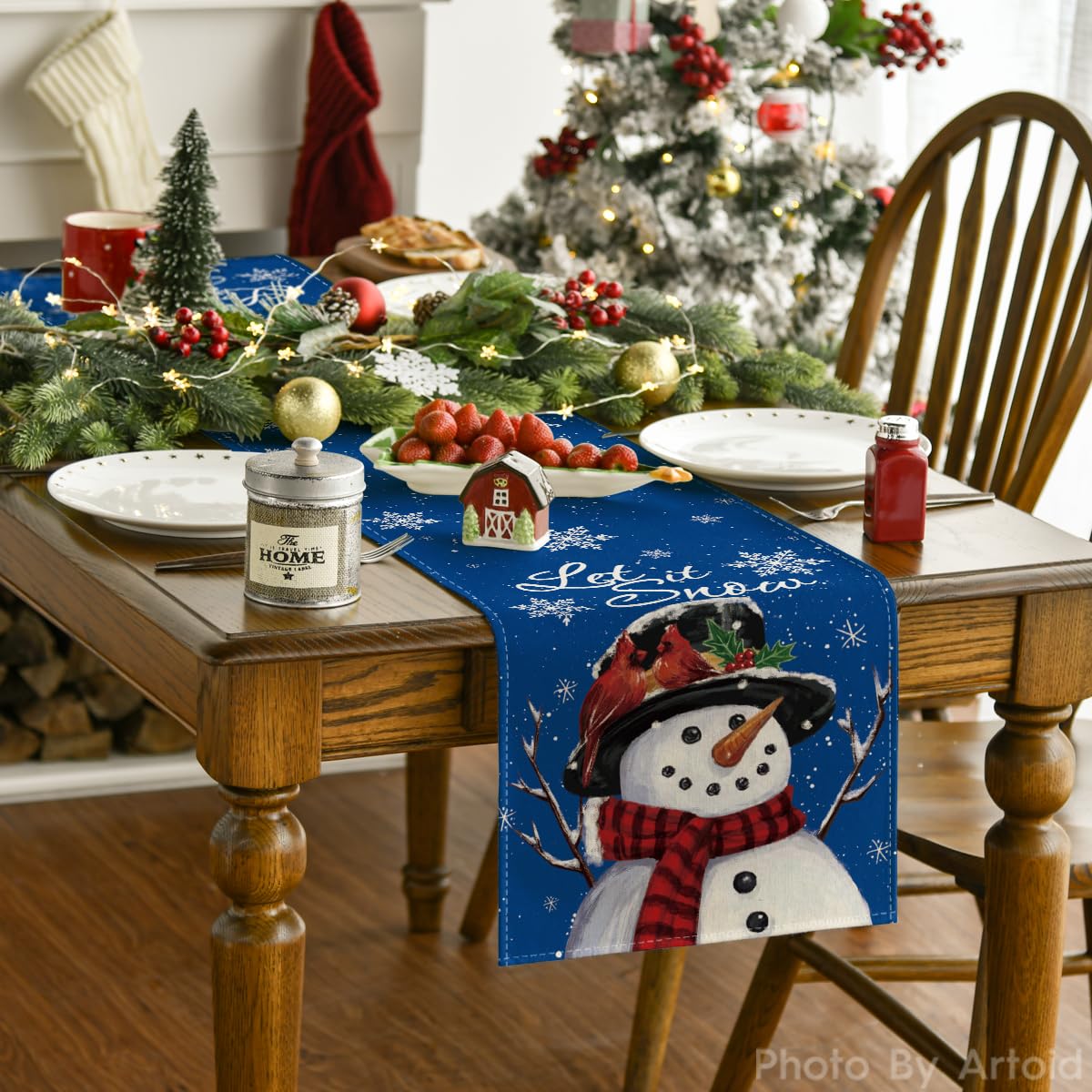Décoration de table bonhomme de neige - France