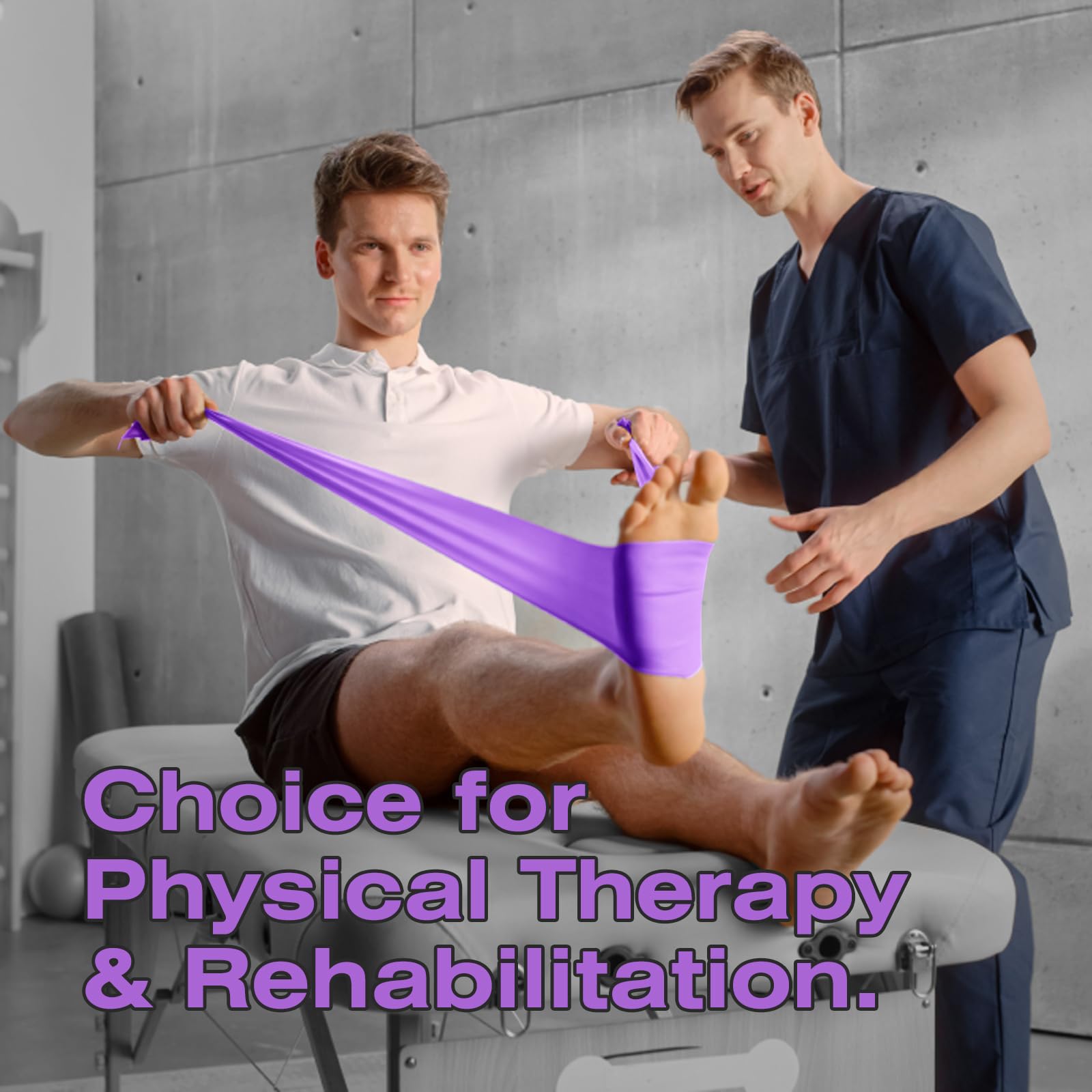 Fascia elastica di resistenza, 45,7 m, per esercizi e fitness, per allenamento a casa, fisioterapia e yoga