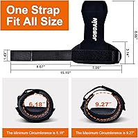 Vista 2 de Correa de muñeca de levantamiento de pesas, correa de muñeca de cuero de doble capa para peso muerto y levantamiento de pesas, ganchos