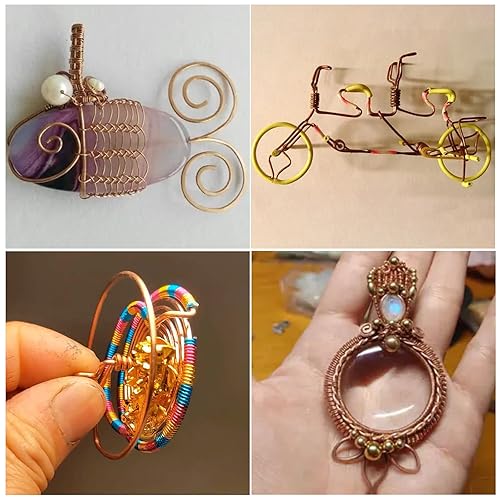 Miniatura 12 de 99.9% alambre de cobre suave, calibre 14/0.064 in de diámetro, 79 pies / 78.7 ft, carrete de 1 libra de alambre de cobre puro, alambre para hacer