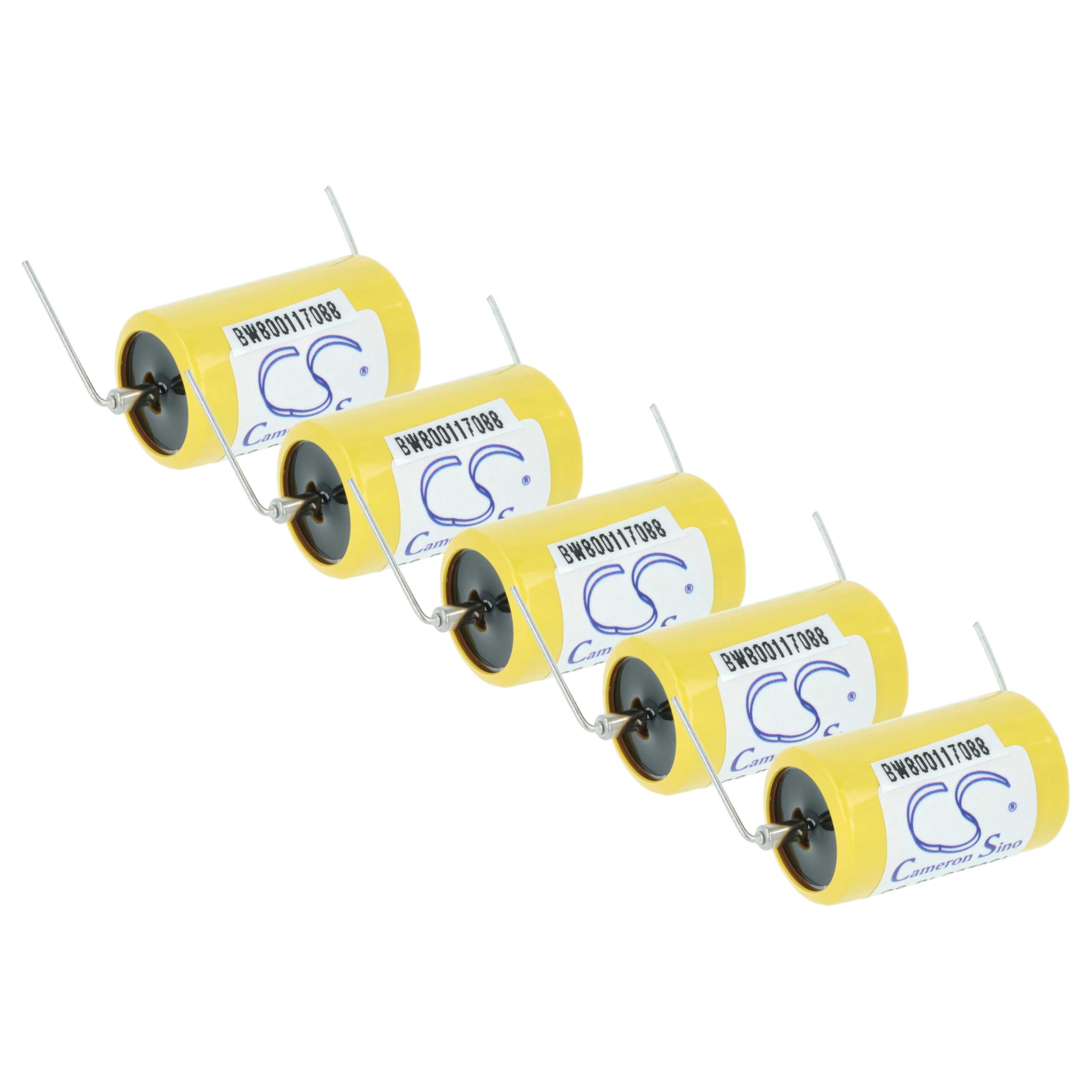 vhbw 5 x uniwersalny akumulator do różnych urządzeń (1100 mAh, 3,6 V, Li-MnO2) 1 x ogniwa