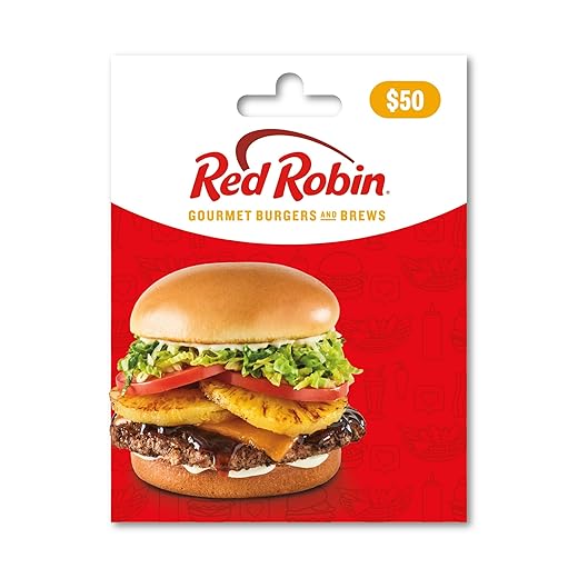 Red Robin Physical Gift Card - $50