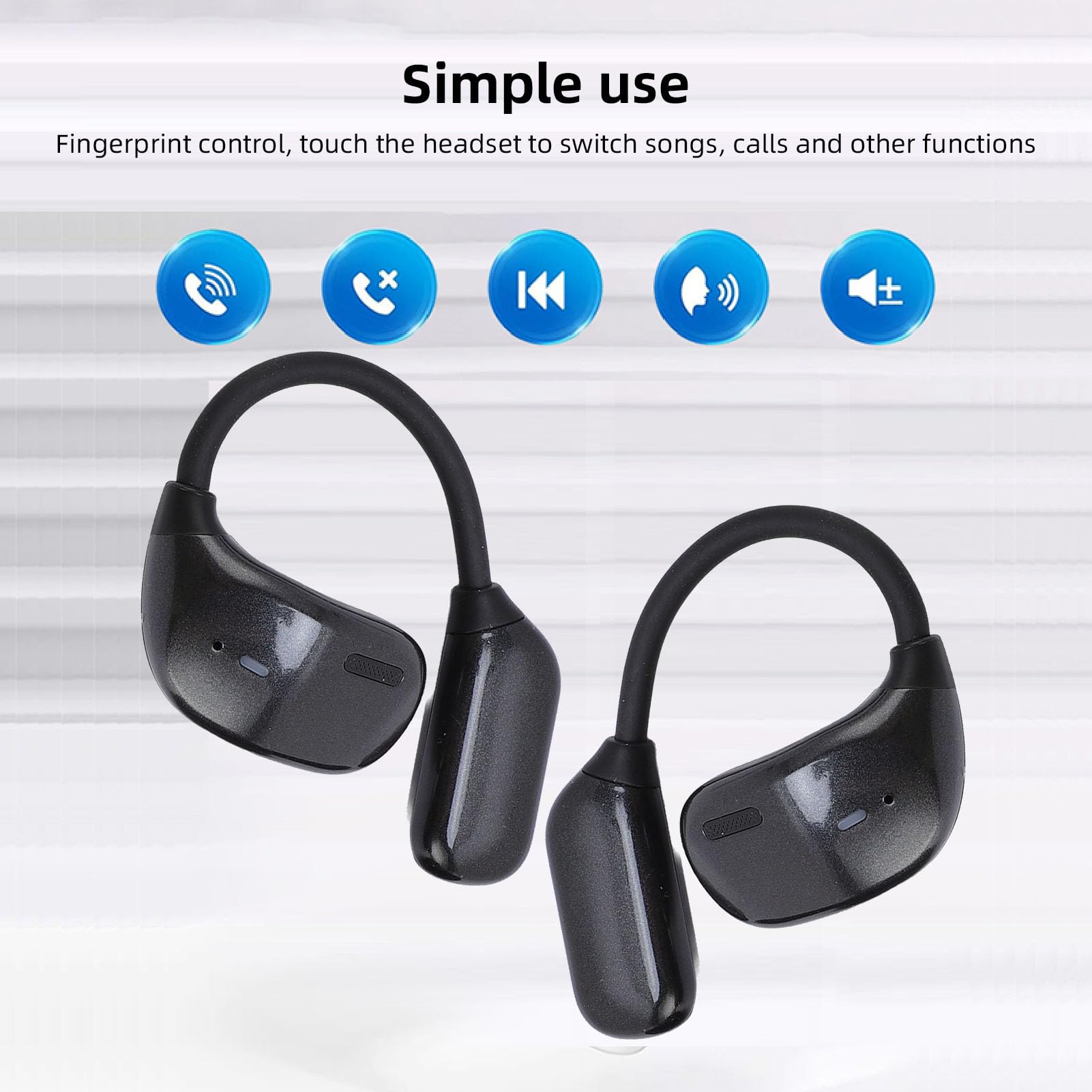 Fabater Auricolari di Traduzione Bluetooth Avanzati con Traduzione in 144 Lingue e qualità del Suono Coinvolgente per Viaggiatori Internazionali (BLACK)