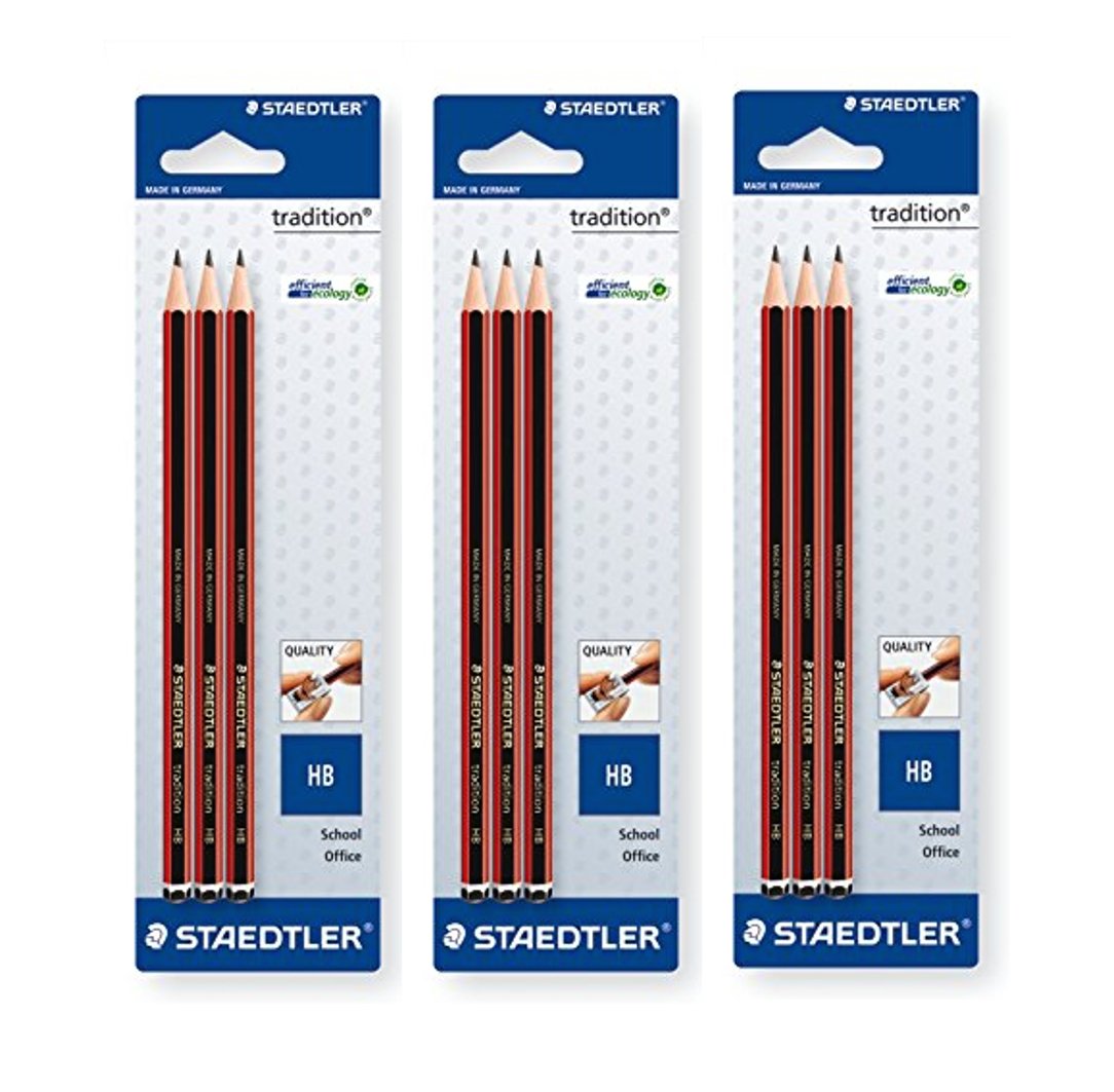 3 x ołówki Staedtler 110-HBBK3D Tradition HB – blister 3 szt. (9 szt.)