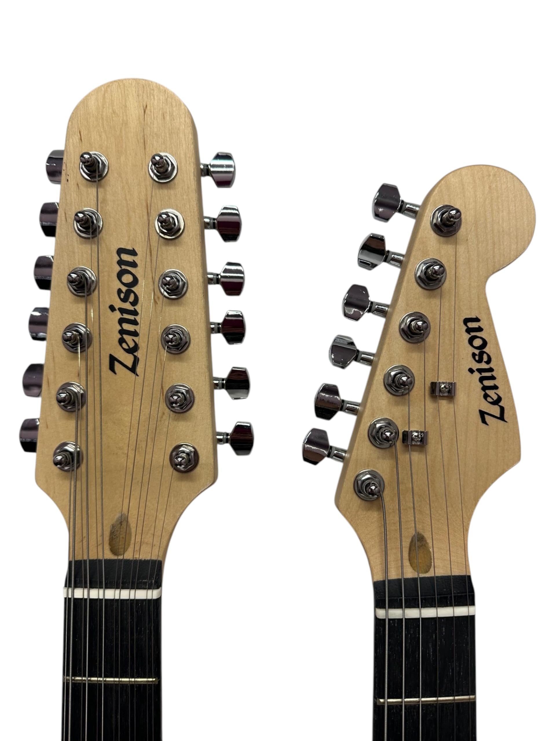 Amazon.com: Zenison Double Neck Electric Guitar White 12 String