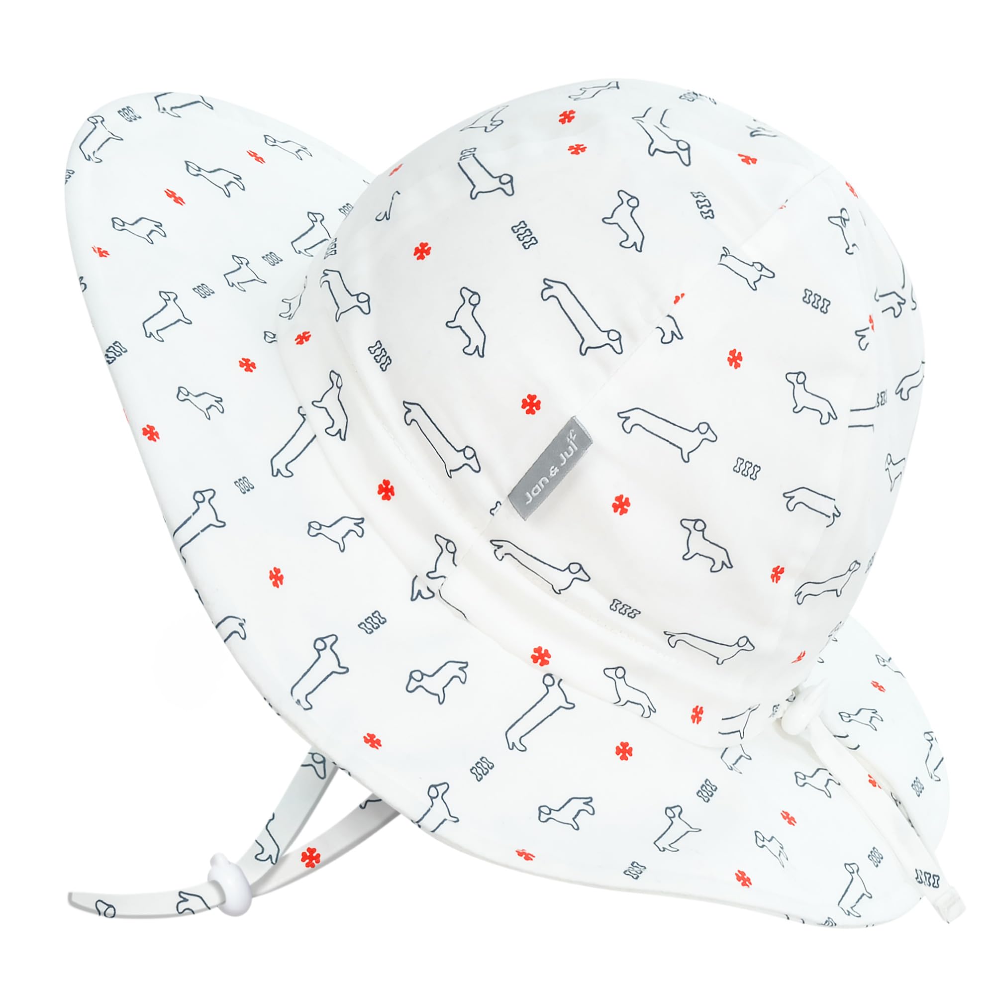 Jan & Jul Dachshund Cotton Sun-Hat, 50+ Upf Summer Floppy Hat For Babies And Toddlers (M: 6-24 Months, )