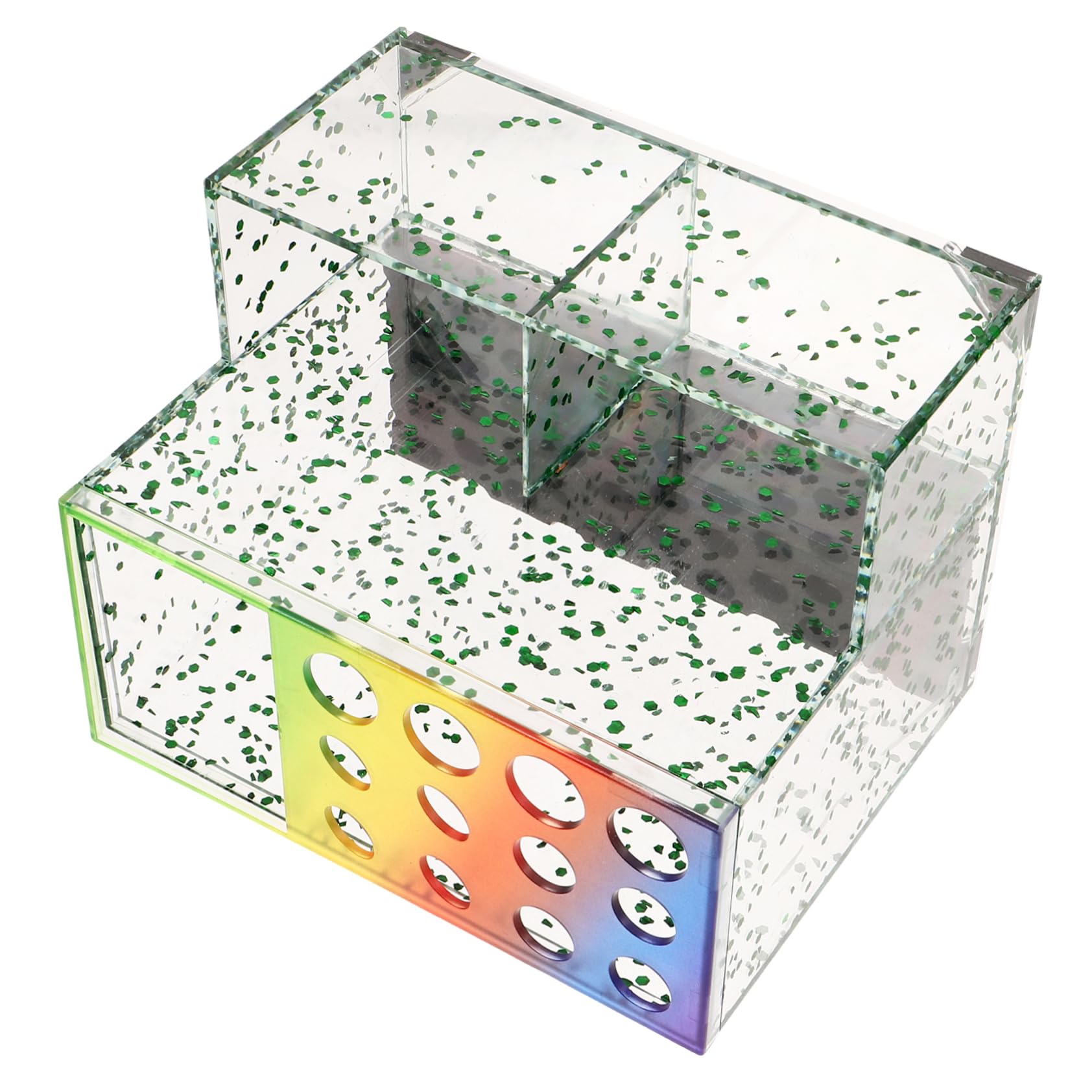 HAPINARY Hairdressing Scissor Storage Box Barber Organizer Station Anti-slip Tool Box