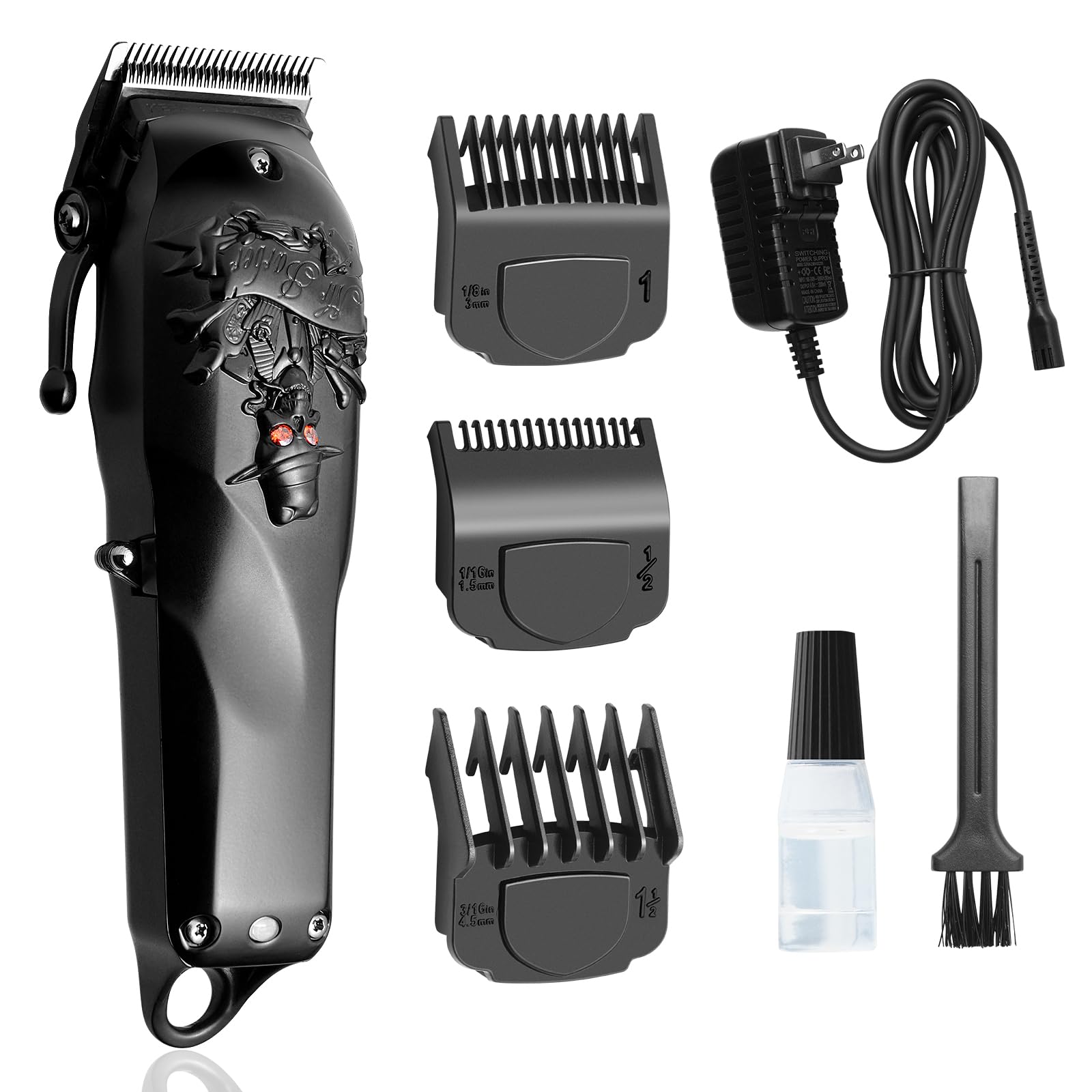 Anrom Hair Clippers for Men Professional, Cordless & Corded Barber Clippers for Hair Cutting, Rechargeable Mens Hair Clippers, Home Haircut &Grooming