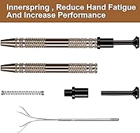 Vista 4 de ANCIRS Herramienta de recogida de 4 garras de acero inoxidable para recolección de piezas pequeñas, agarrador de 4 puntas para objetos pequeños