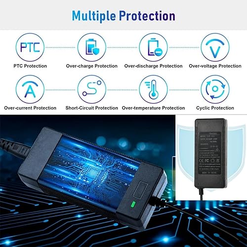 Miniatura 4 de Ajuste verificado Cargador rápido de 24 voltios y 3.0 amperios XLR de 3 pines para Go-Go Elite Traveler Ultra Scooter, Bruno, para Drive Medical,