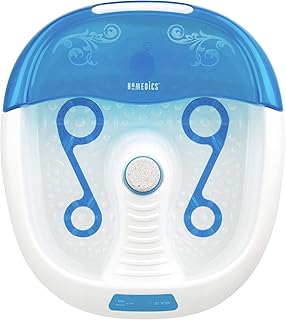 HoMedics Jet Action Footbath with Heat | 6 Hydro-therapy Water Jets, Pedicure Center, Raised Nodes, Heat Maintenance, 3 Pe...