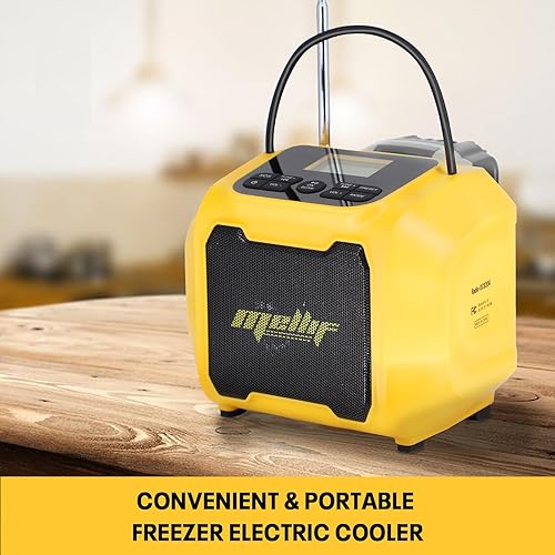 Miniatura 2 de Mellif Altavoz de radio AMFM para batería de 20 V inalámbrico al aire libre TWS altavoz de emergencia radio meteorológica SOS y graves pesados,