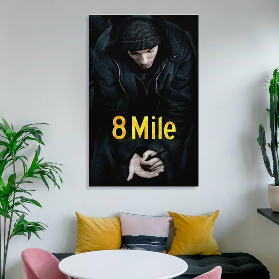 【１枚のみ】8 Mile　エイトマイル　フランス語版ポスター　エミネム 1枚のみ】8 Mile エイトマイル フランス語版ポスター エミネム