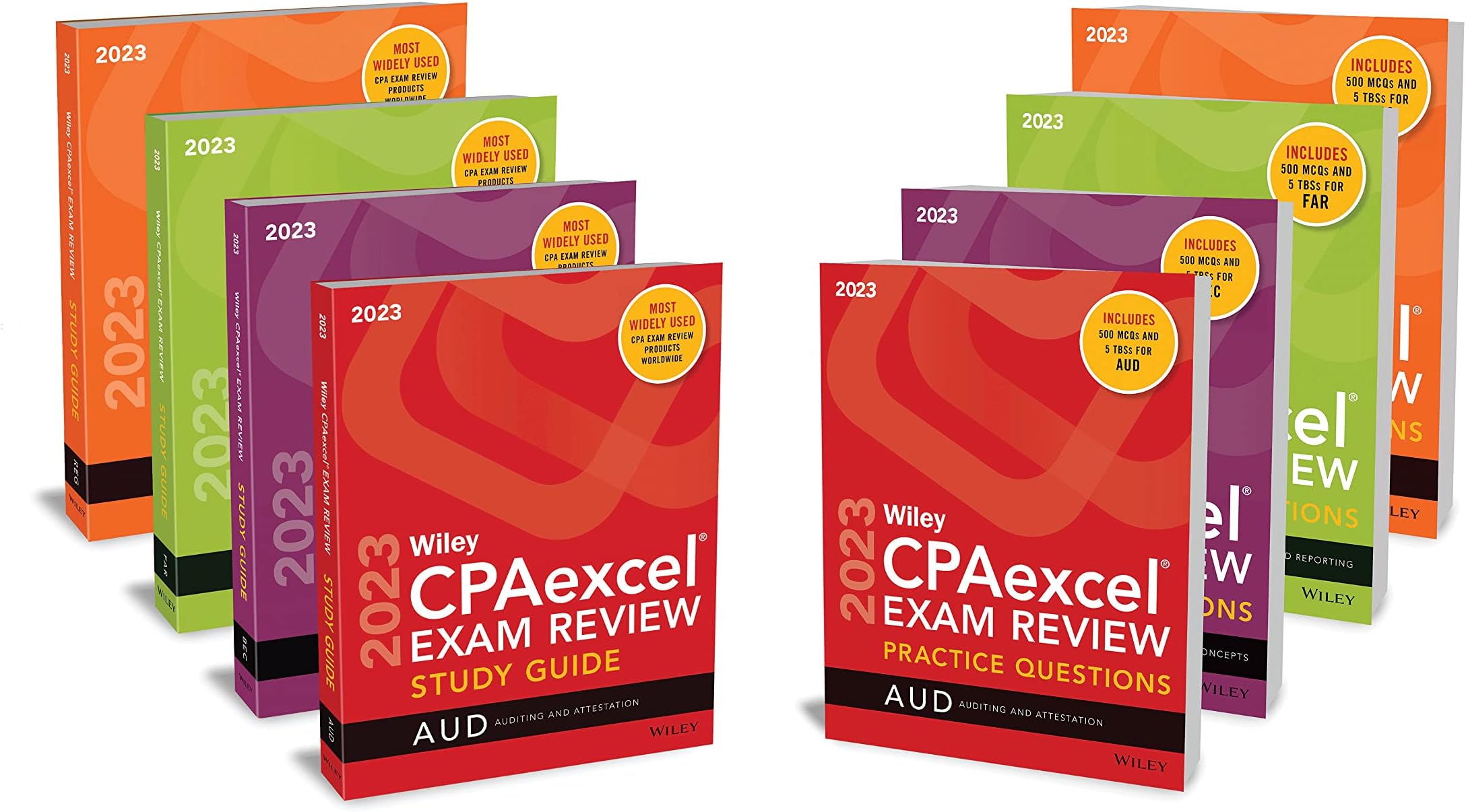 Wiley's CPA 2023 Study Guide + Question Pack: Complete Set