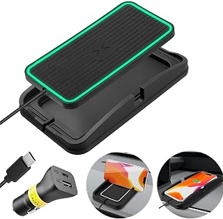 Wireless Charger, POLMXS Wireless car Charge Fast Charging pad 15W Wireless Phone Charger for Car Cell Phone Charger pad Cordless Phone Charger Flat Charging mat Galaxy S22/S21/S20/S10 NOTE10(XP01)