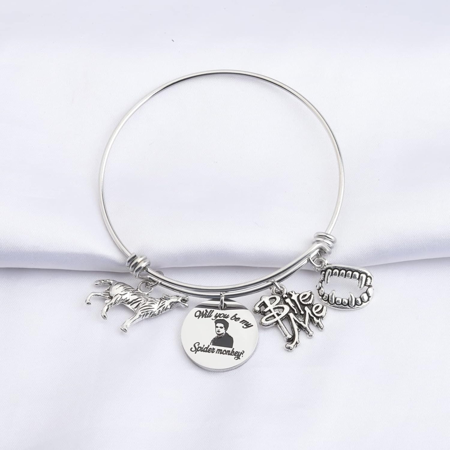 KEYCHIN Vampire Movie Keychain Edward and Bella Fans Gifts Will You Be My Spider Monkey Jewelry for Friend Family - Image 2