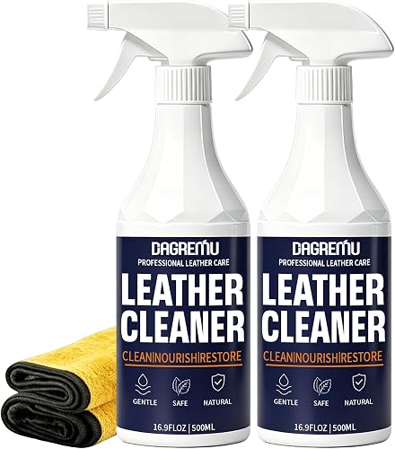 Leather Cleaner and Conditioner Kit – 2×16oz Leather Cleaner for Car Seats