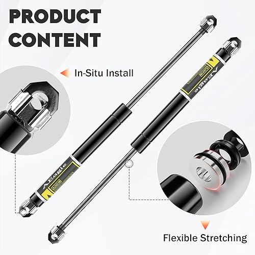 Miniatura 5 de Soporte de elevación de capó delantero amortiguadores para Chevrolet Chevy Camaro 1982-1992, Pontiac Firebird 1982-1992 con capucha de acero