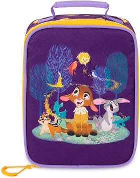 Disney Store Official Wish Kids Lunch Box for School, Insulated Lunch Bag with Interior Pockets