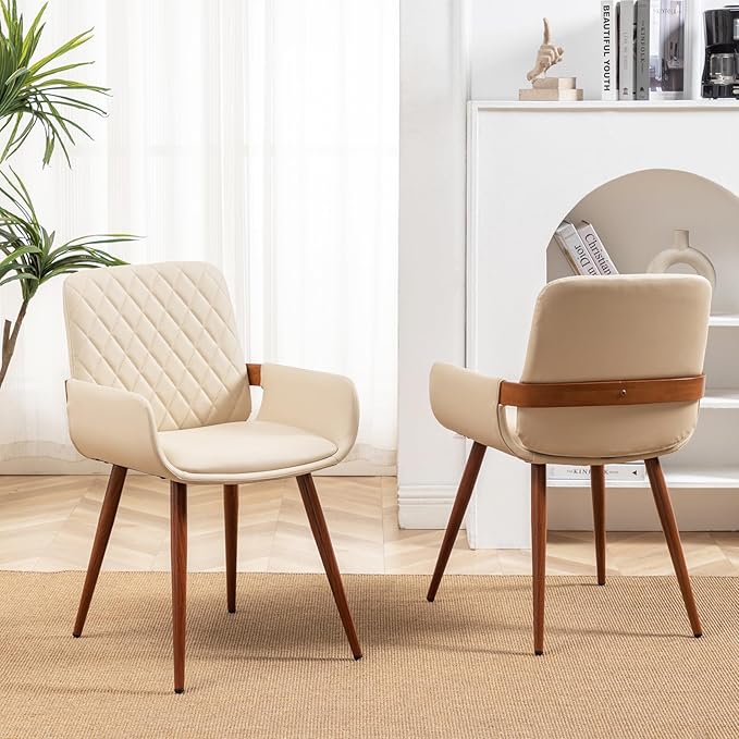 Amazon.com - LUNLING Mid Century Modern Dining Chairs Set of 2,Accent ...