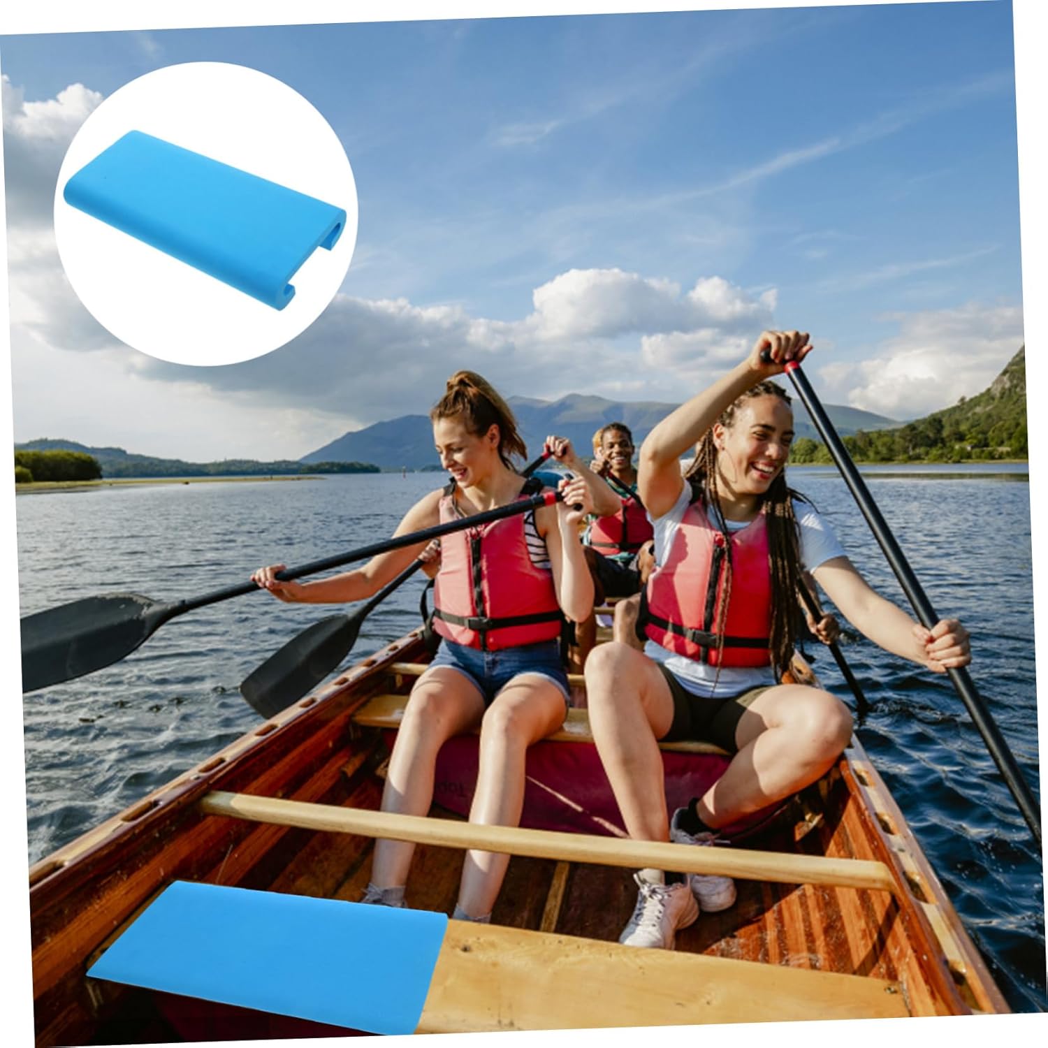 Sosoport 5pcs Dragon Boat Cushion Red Eva Mat