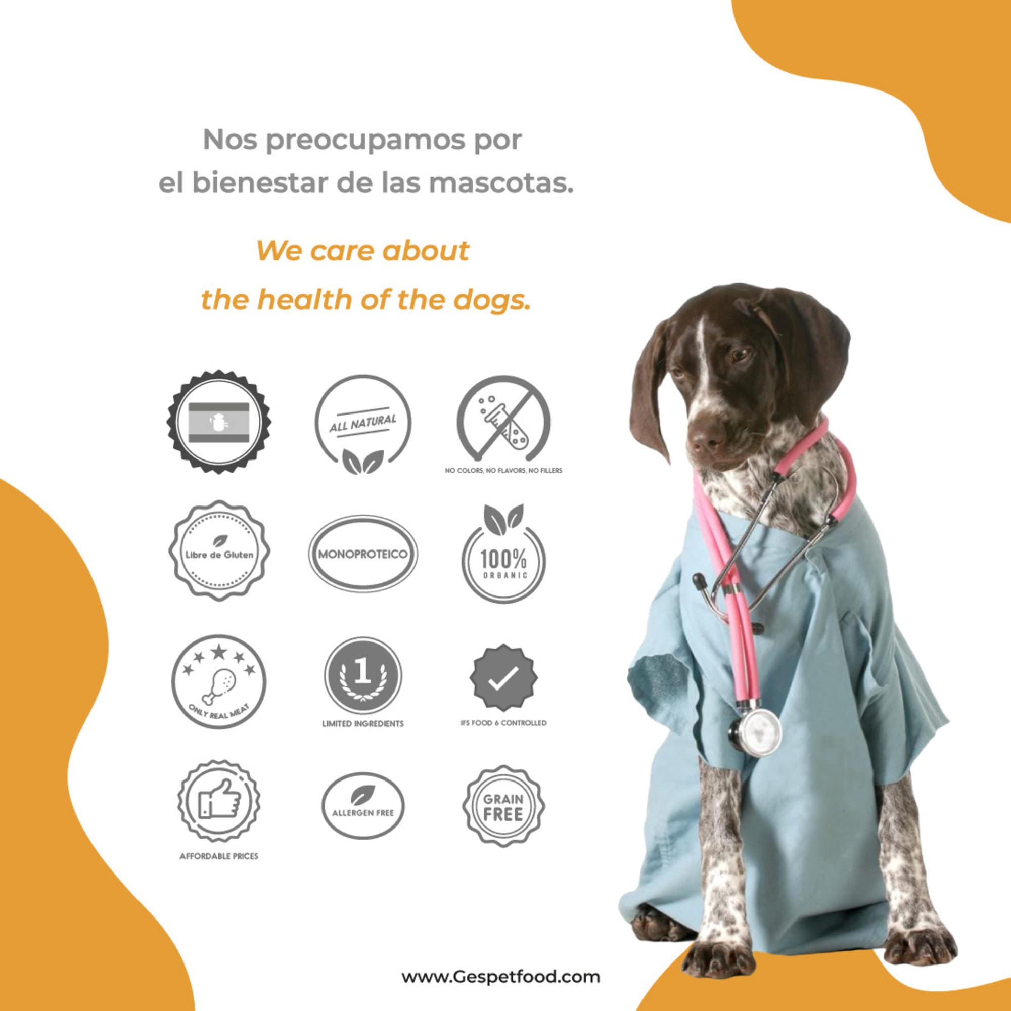 Snack Naturale per Cani - Esofago di Bovino - 500 g - 26 Unità da 15 cm per Ognuna - 100% Bovino - Senza Cereali - Gengive Sane - Snack Cani - Prodotto in Spagna - GESPETFOOD