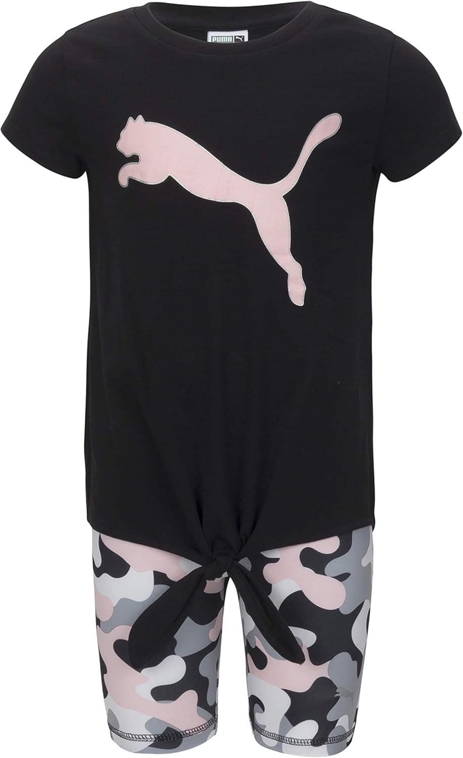 PUMA girls Graphic T-shirt & Biker Short Set: Clothing, Shoes & Jewelry