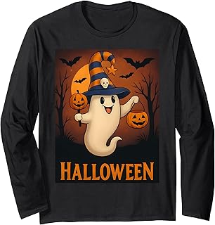 Halloween Ghost Party Costume Long Sleeve T-Shirt