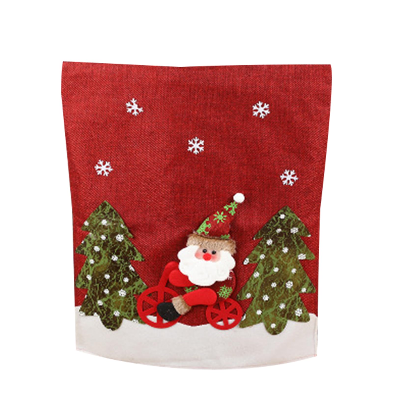 Tsophreniq Christmas Chair Covers Santa Snowman Deer Hat Chair Back Covers Christmas Decoration Dinner Banquet Slipcovers Festive Slipcover