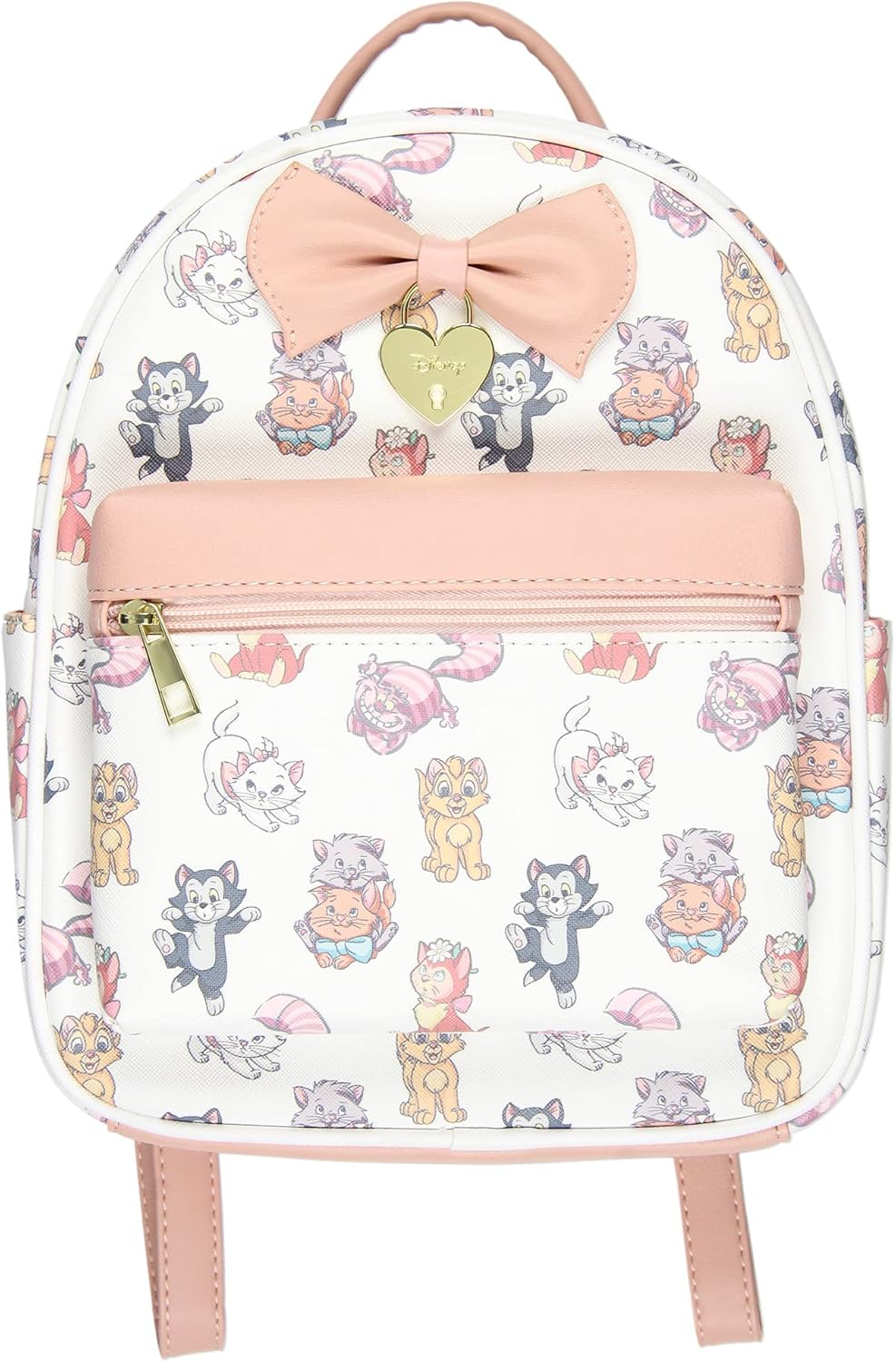 Disney Cats Saffiano Faux Leather Tote Bag Mini Backpack - Image 5