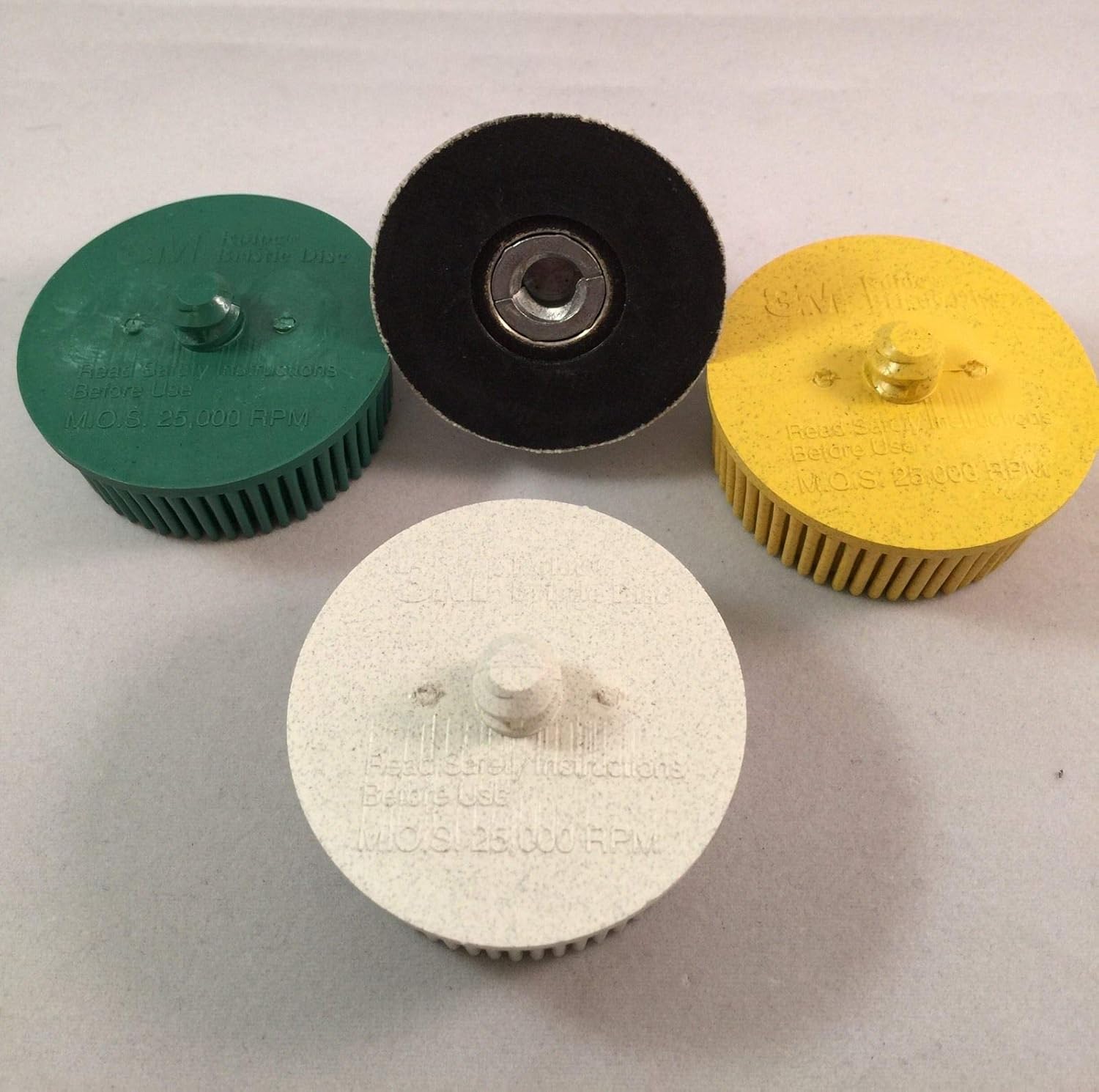 3M Bristle Disc 2" Combo kit with Mandrel 50,80 and 120 grit