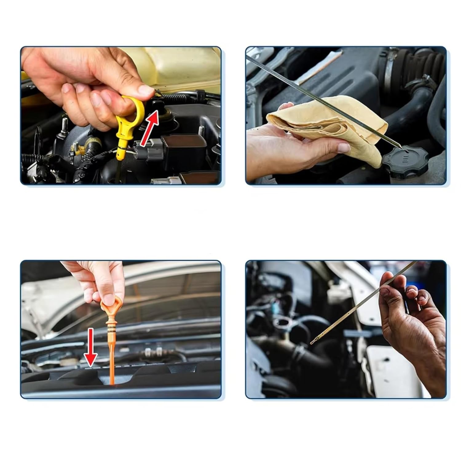 Oil Dipstick for Kia for Sedona 2011 2012 1 Pcs Car Engine Oil Level Dipstick Replacement Accessories 26611-3C100