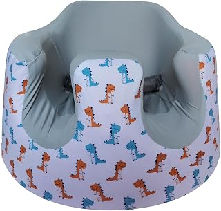 Seat Cover Compatible Baby Seat, Breathable Floor Seat Cover for Girl Boy, Breathable Comfortable Seat Cover, Children Chair Protector, Easy to Install & Remove (Gray Dinosaur)