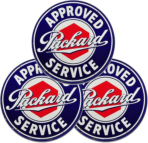 Miniatura 99 de Buick Car Company Authorized Service Insignia Emblem Seal Vintage Gas Signs Reproducción Car Company Letreros de metal de estilo vintage Letreros de