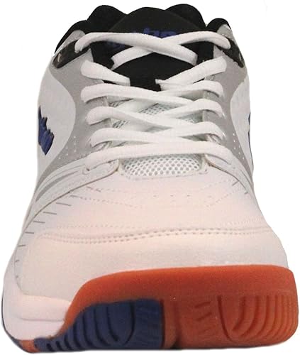 Miniatura 3 de Python Deluxe Indoor Court Shoes (Racquetball, Squash, Badminton, Indoor Pickleball, Volleyball) (Low & Mid) (Black & White Colors) (Non-Slip)